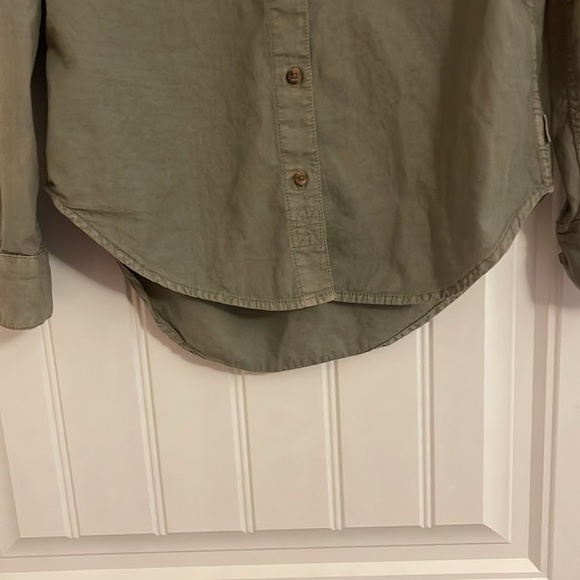 Garage Shirt‎ relaxed fit women extra small, long sleeve button up olive green - Picture 4 of 10